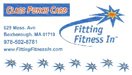 Class Card | Fitting Fitness In