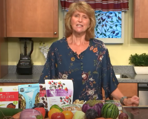 Screen capture of Holly's video about Foods That Fight Back