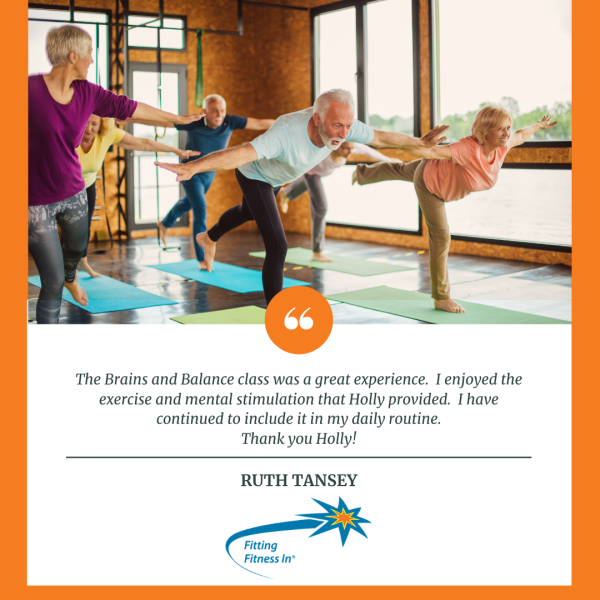 Testimonial from Ruth Tansey