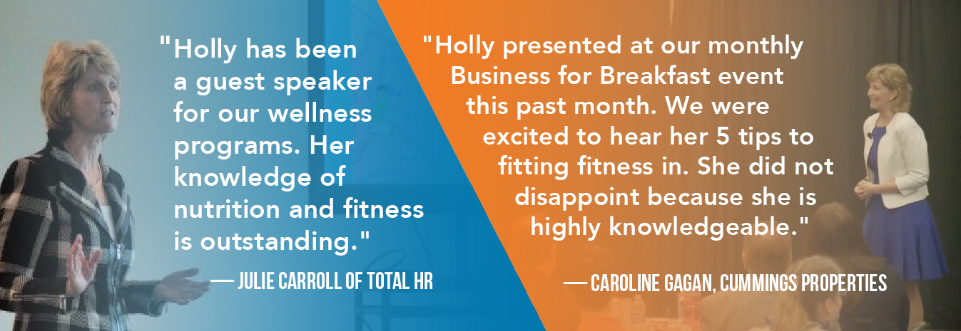 Testimonials from clients talking about Holly Kouvo from Fitting Fitness In