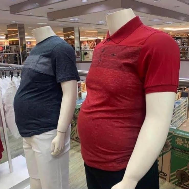 Dad bod mannequins