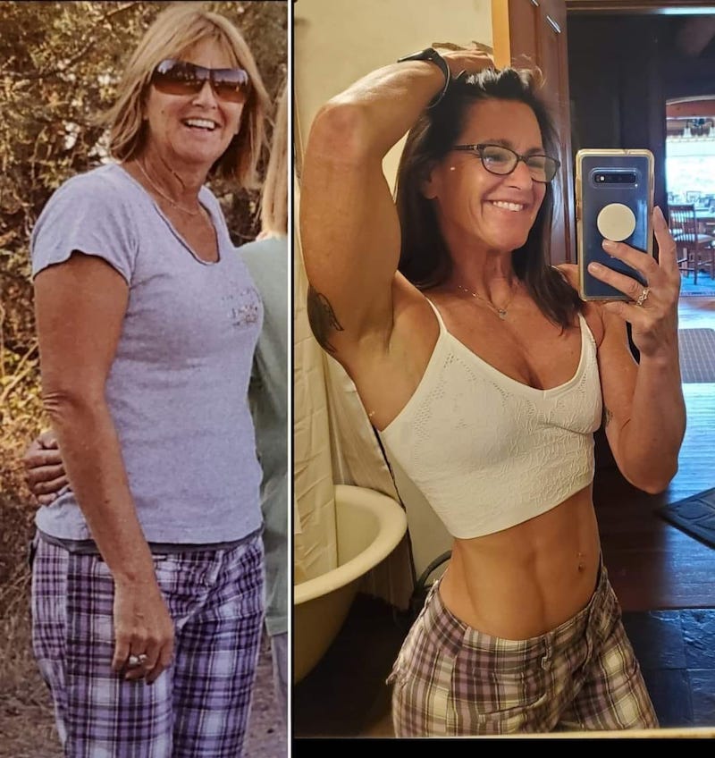 Debbie's before and after photos